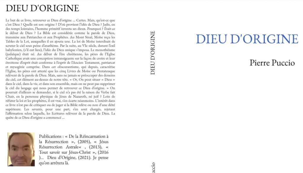 DIEU D'ORIGINE Pierre Puccio